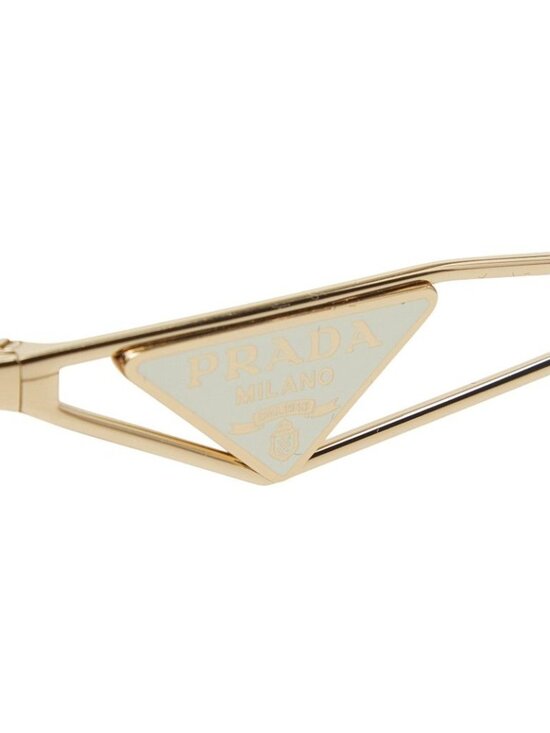 Prada Metal Frame Full Rim Gradient Sunglasses Gold Eyewear main image 5